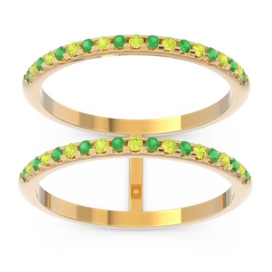 Half Eternity Doulbe Line Pave Yugma Band