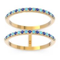 Half Eternity Doulbe Line Pave Yugma Band