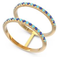 Half Eternity Doulbe Line Pave Yugma Band