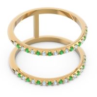 Half Eternity Doulbe Line Pave Yugma Band