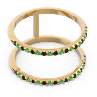 Half Eternity Doulbe Line Pave Yugma Band