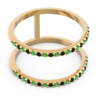 Half Eternity Doulbe Line Pave Yugma Band