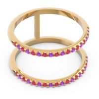 Half Eternity Doulbe Line Pave Yugma Band