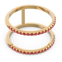 Half Eternity Doulbe Line Pave Yugma Band