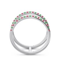 Half Eternity Doulbe Line Pave Yugma Band