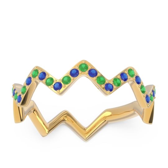 Half Eternity Modern Pave Bhaggi Band