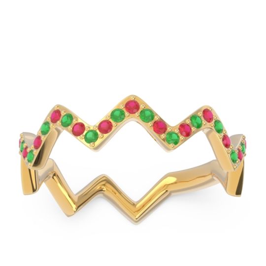 Half Eternity Modern Pave Bhaggi Band