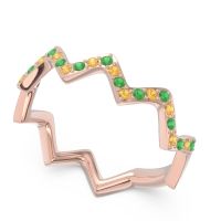 Half Eternity Modern Pave Bhaggi Band