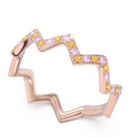 Half Eternity Modern Pave Bhaggi Band