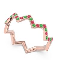 Half Eternity Modern Pave Bhaggi Band
