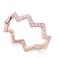 Half Eternity Modern Pave Bhaggi Band