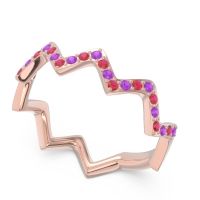 Half Eternity Modern Pave Bhaggi Band