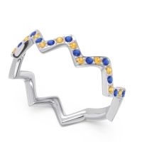 Half Eternity Modern Pave Bhaggi Band
