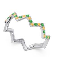 Half Eternity Modern Pave Bhaggi Band