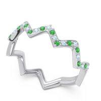 Half Eternity Modern Pave Bhaggi Band