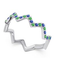 Half Eternity Modern Pave Bhaggi Band
