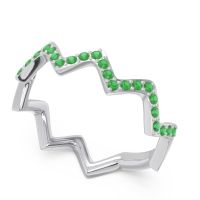 Half Eternity Modern Pave Bhaggi Band