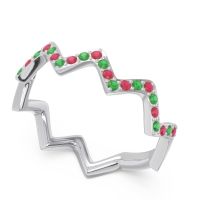Half Eternity Modern Pave Bhaggi Band