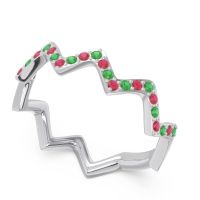 Half Eternity Modern Pave Bhaggi Band