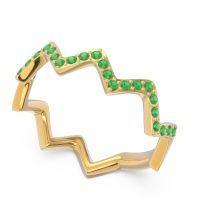 Half Eternity Modern Pave Bhaggi Band