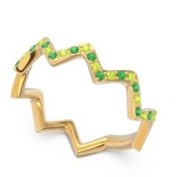 Half Eternity Modern Pave Bhaggi Band