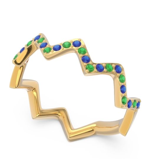 Half Eternity Modern Pave Bhaggi Band