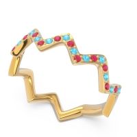 Half Eternity Modern Pave Bhaggi Band