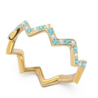 Half Eternity Modern Pave Bhaggi Band