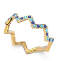 Half Eternity Modern Pave Bhaggi Band