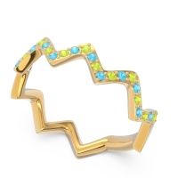 Half Eternity Modern Pave Bhaggi Band
