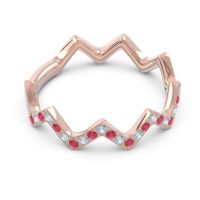Half Eternity Modern Pave Bhaggi Band