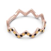 Half Eternity Modern Pave Bhaggi Band