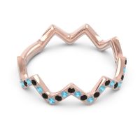 Half Eternity Modern Pave Bhaggi Band