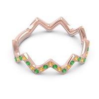 Half Eternity Modern Pave Bhaggi Band