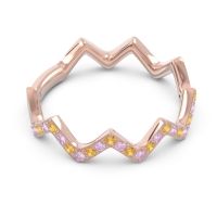 Half Eternity Modern Pave Bhaggi Band