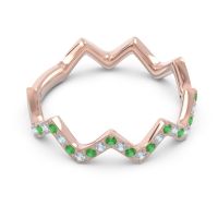 Half Eternity Modern Pave Bhaggi Band