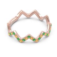 Half Eternity Modern Pave Bhaggi Band