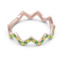 Half Eternity Modern Pave Bhaggi Band