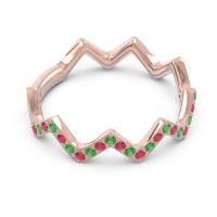 Half Eternity Modern Pave Bhaggi Band