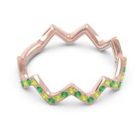 Half Eternity Modern Pave Bhaggi Band