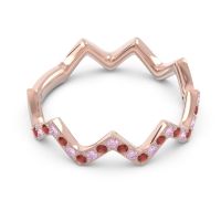 Half Eternity Modern Pave Bhaggi Band