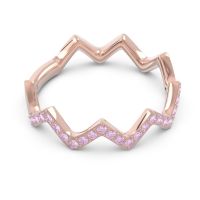 Half Eternity Modern Pave Bhaggi Band