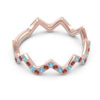 Half Eternity Modern Pave Bhaggi Band