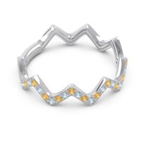 Half Eternity Modern Pave Bhaggi Band