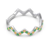 Half Eternity Modern Pave Bhaggi Band