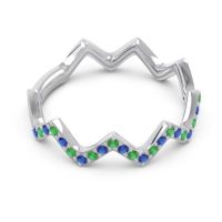 Half Eternity Modern Pave Bhaggi Band