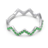 Half Eternity Modern Pave Bhaggi Band