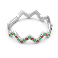 Half Eternity Modern Pave Bhaggi Band
