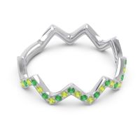 Half Eternity Modern Pave Bhaggi Band
