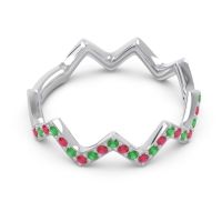 Half Eternity Modern Pave Bhaggi Band
